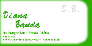 diana banda business card