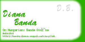 diana banda business card